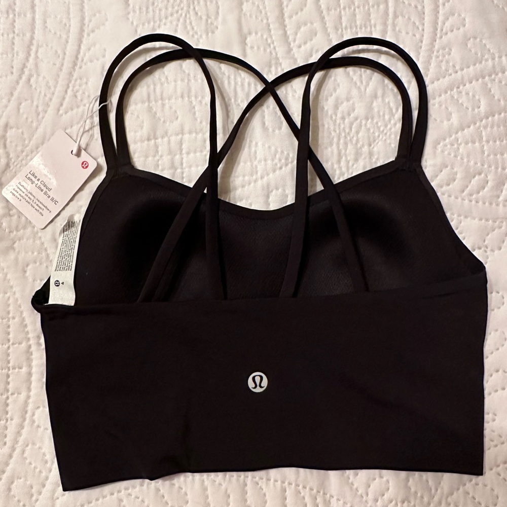 NWT Lululemon Like A Cloud Longline Bra (Black)
